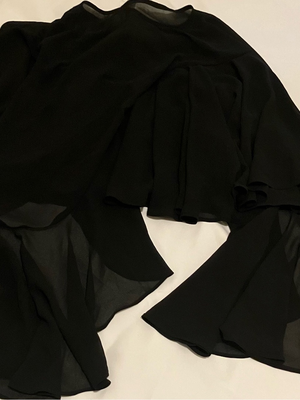 Women’s Black Long Sleeve H&M Top Carmet Size XS